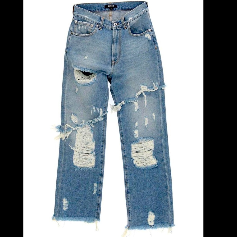 CLEARANCE ✨❤️just today 🔥Just Cavalli
mid-rise straight-leg jeans - Picture 1 of 16